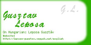 gusztav leposa business card